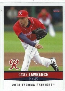 2018 Tacoma Rainiers (Triple A-Seattle Mariners) Casey Lawrence