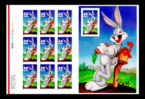 SCOTT #3137 - BUGS BUNNY PRESSBOGENPLATTE # SCHEIBE - Bild 1 von 3