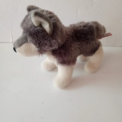 ASHES the Stuffed WOLF Plush Douglas Cuddle Toys #4036 2022 Gray White Stands - Image 1 of 4
