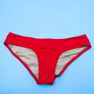 Bikini brasileño rojo grande Victorias Secret parte inferior playa traje de baño VS para mujer Foto 1 de 4