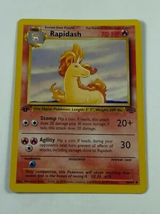 RAPIDASH - 44/64 - 1st Edition Jungle - Uncommon - Pokemon Card - NM!!! - Picture 1 of 2