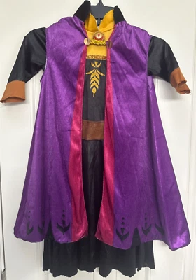Disney Anna Frozen 2 Princesa Niños Vestido Disfraz Talla 4-6X Halloween RN7509 Foto 1 de 4