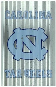North Carolina Tar Heels 12x18 Metal Corrugated Sign Man Cave FAST USA SHIPPING - Picture 1 of 1
