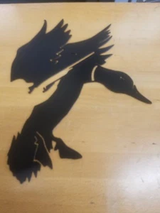 Duck Hunter Metal Wall Art Plasma Cut Home Decor Gift Idea Mallard Goose... - Picture 1 of 2