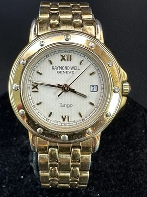 Raymond Weil Geneve Tango 5360 Ladies Stainless Steel Watch Gold Tone Swiss Made - Image 1 of 4