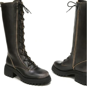 Franco Sarto Women's Jasper Mid Calf Boot sz 11Rubbed Black - Picture 1 of 8