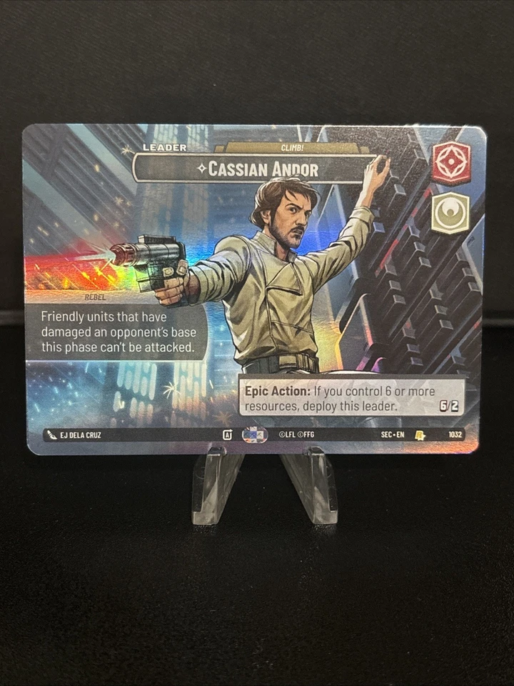 Star Wars Unlimited Cassian Andor Climb! Showcase Secrets of Power #1032 - Image 1 of 2