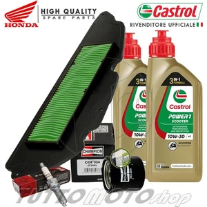 Tagliando HONDA SH 300 i con senza abs 2006-2019 Kit Olio Castrol Filtri Candela - Foto 1 di 5