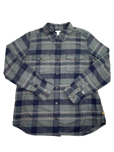 Carhartt Flannel Boys Youth Long Sleeve Size Large 12-14 Plaid - Picture 1 of 3