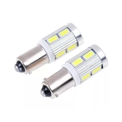 Parking Light BAX9S 2Pcs H6W Rear Light BulbLong Life Shockproof 10 LED - Image 1 of 4