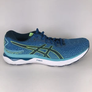 ASICS Men Gel-Nimbus 24 1011B359 Blue Running Shoes Sneakers Size 14 - Picture 1 of 12