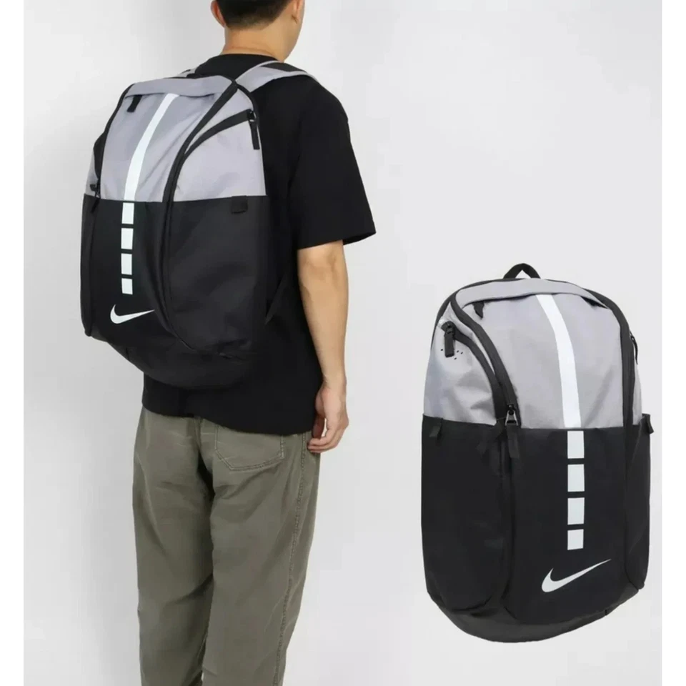 Nike Hoops Elite Pro Backpack Cement Grey White Black BA5554-012