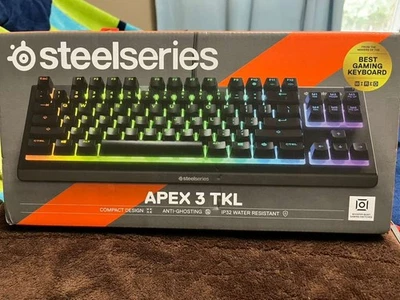 Steelseries Apex 3 TKL RGB Gaming Keyboard – 8-Zone RGB SEALED - Image 1 of 2