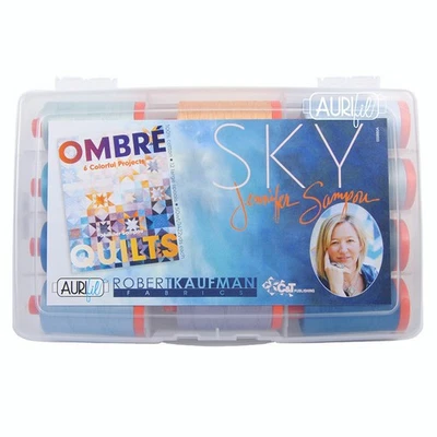 AURIFIL SKY COLLECTION FROM JENNIFER SAMPOU 12 SPOOLS 50WT COTTON - Image 1 of 2