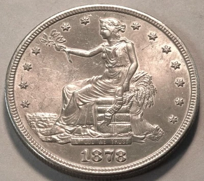 1878 S Trade Silver Dollar, High Grade Details, Better T$1 Type Coin - Image 1 of 2