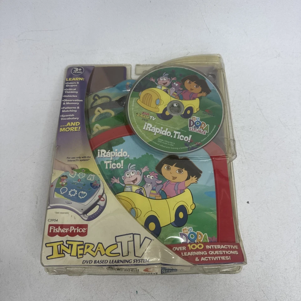 Dora The Explorer InteracTV Learning System Fisher Price New Sealed Rapido Tico - Image 1 of 4