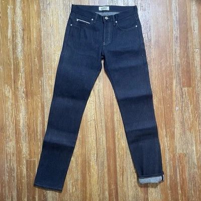 Jeans Naked & Famous Monster Ribete Talla 32 Super Guy Denim 32x34 Rígido Oscuro Foto 1 de 4