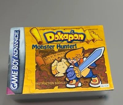 Rare Dokapon Monster Hunter Gameboy Advance - MANUAL ONLY - Image 1 of 2