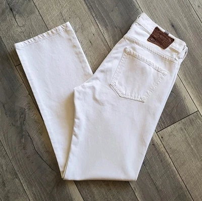 Citizens Of Humanity THE SID Jeans White 30 Straight Leg 30x30 USA 100% Cotton - Image 1 of 4
