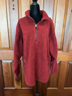 Vintage Obermeyer Nordic Wool 1/2 Zip Snowboard Sweater Pullover Fleece Size L - Image 1 of 4