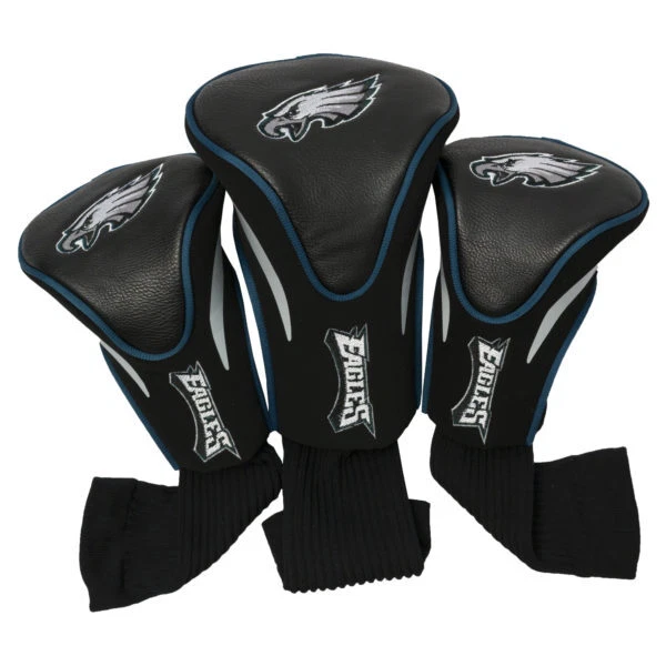 Team Golf NFL Philadelphia Eagles Contour Golf Club Headcovers 3-Pack - Image 1 of 1
