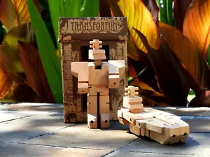 WooBot - Wooden Robot Transforms into an Aircraft Carrier - Picture 1 of 4