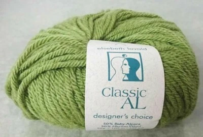 ELSEBETH LAVOLD CLASSIC AL verde musgo 011 hilo 50% alpaca bebé 50% lana merino Foto 1 de 3