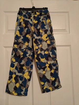 Pantalones de skate Mini Boden azul camuflados para niños talla 6 Y - Nuevos Foto 1 de 4