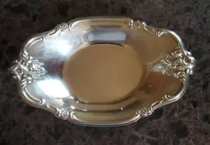 Silverplate International Silver Company Orleans Bon Bon Dish Tray 8.5" x 5.5" - Picture 1 of 8