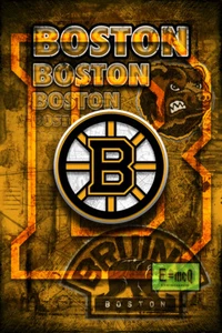 Boston Bruins Poster 12x18in Bruins NHL Christmas Gift Free Shipping US - Picture 1 of 1