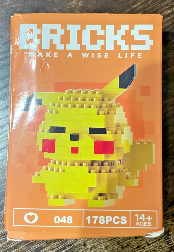 Pokemon Pikachu Building Bricks - 3D Puzzle for kids - 178 Pcs - Image 1 of 4
