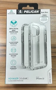 Caja Abierta Pelican Voyager Transparente Resistente Estuche con Clip iPhone 13 (6.1") Pequeña Cámara - Imagen 1 de 5