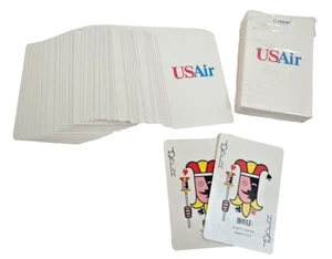 USAir White Bridge Playing Cards Open Box Complete Made in USA - Picture 1 of 9