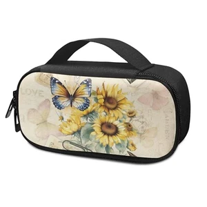 Sunflower Butterfly Insulin Cooler Travel Case Diabetic Supplies Travel Case ... - Picture 1 of 7
