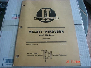 ORIGINAL 1080 Massey Ferguson Tractor I&T Shop Service Manual  - Picture 1 of 5