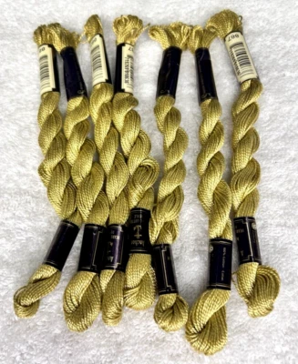 7 MINT Anchor Perle Pearl Cotton #887 LT Tan Embroidery Floss Vintage Skein - Image 1 of 3