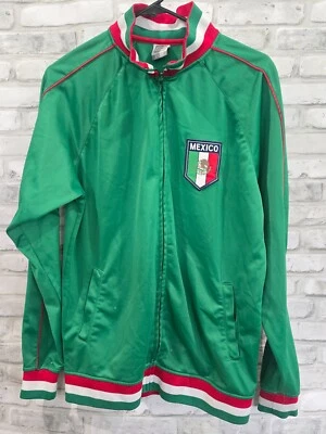 Rhinox Men Mexico Green Soccer Track Jacket Mexico Sz Medium Futbol Logo - Image 1 of 4