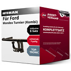 Produktbild - Anhängerkupplung abnehmbar + E-Satz 7pol universell für Ford Mondeo Tur. 00- neu