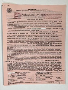 The Marshall Tucker Band Concert Contract 1975 Denver CO - Picture 1 of 1