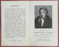 Santino Holy Card a libretto: Serva di Dio Anastasia Ilario Terziaria Domenicana