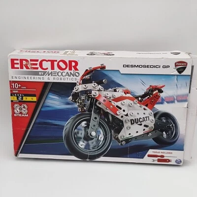 Erector Motorcycle Building Kit Ducati DESMOSEDI GP 18301 358 Pcs. MECCANO - Image 1 of 4