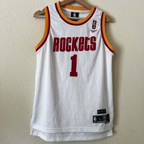 Reebok Houston Rockets Tracy McGrady #1 Youth Basketbal Jersey Size L 14-16 Cover
