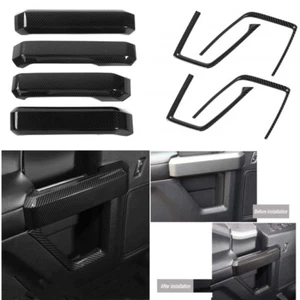 8x For F-150 F150 2015-2020 Interior Inner Door Handle Decoration Cover Trim Kit - Picture 1 of 11