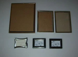 Mix Lot of Vintage Mid Century +Modern Gold +Silvertone Photo Picture Frames - Picture 1 of 20