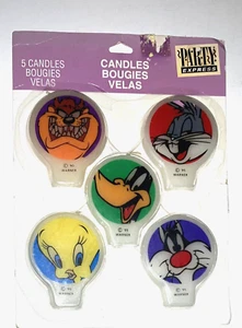 Vintage Party Express 1995 5 Stück Looney Tunes Cartoon Figuren Kerzen - Bild 1 von 2