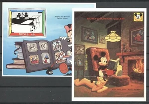 Walt Disney, Mickey - Nevis - Bl.51-52 ** 1992 MNH - Picture 1 of 1