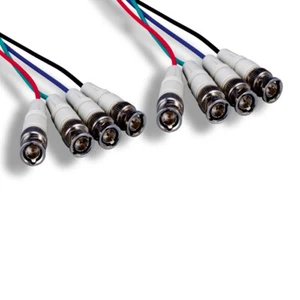 6' 4-BNC Component Male to Male Video Cable 28AWG RGBS CCTV Pro Video Equipment - Picture 1 of 1