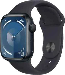 Apple Watch Series 9 GPS 41mm Aluminiowa obudowa z opaską sportową Midnight DARMOWA WYSYŁKA - Zdjęcie 1 z 3