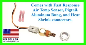 Fits GM Threaded Intake Fast Air Temperature Sensor IAT 3/8" Bung Pigtail LSX - Bild 1 von 1