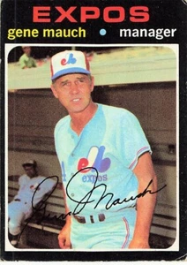 1971 Topps - Gene Mauch #59-Montreal Expos-VG - Picture 1 of 2